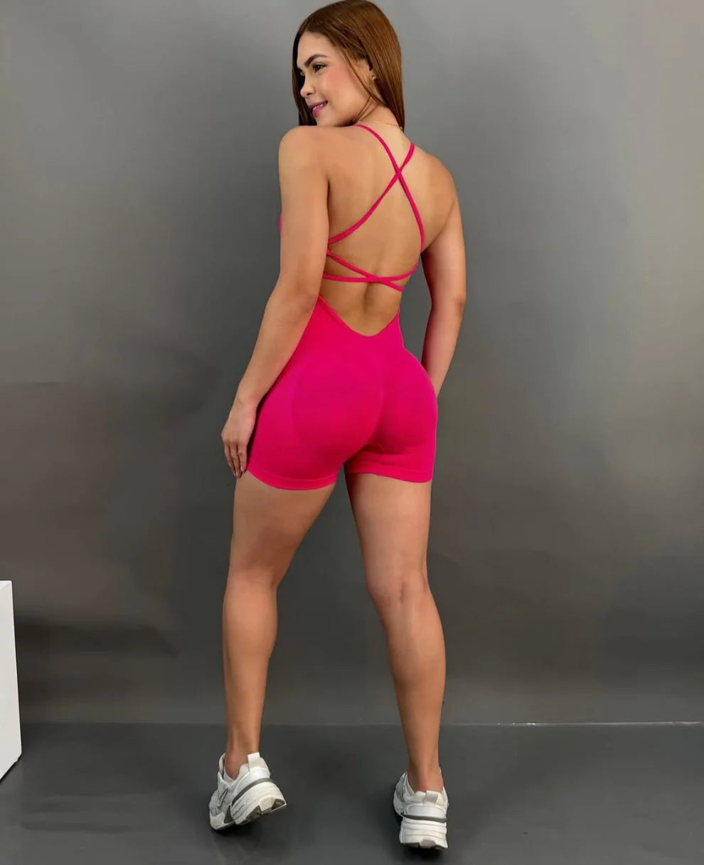 Enterizo Deportivo Efecto Faja con PUSH UP 🍑